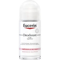 Eucerin Deodorant Empfindliche Haut 24h Roll-on – Deo Roller schützt empfindliche vor Körpergeruch 50 ml Unisex 50 ml Roller