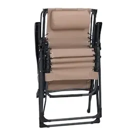 vidaXL Gartenliege Klappbar 67 x 0 x 0 cm Taupe