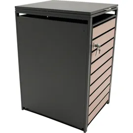 DEGAMO Mülltonnenbox BERLIN 68 x 80 x 116 cm braun