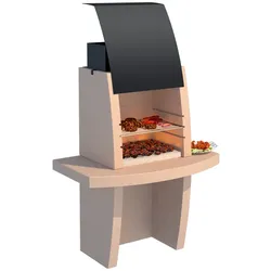Linea VZ Formentera - Grillkamin für Brennholz/Holzkohle