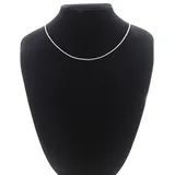 Adelia ́s Silberkette 925 Silber Flach Panzer Halskette Ø 1,4 mm, Silberschmuck für Damen silberfarben 36