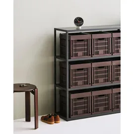 HAY Aufbewahrungsbox Colour Crate Cube 29,5 x 29,5 x 29,5 cm Weiß