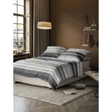 IRISETTE Wave-J 8651 gestreift grau 135 x 200 cm + 80 x 80 cm