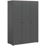 Livetastic Drehtürenschrank DARWIN 120 x 176 x 51 cm Anthrazit