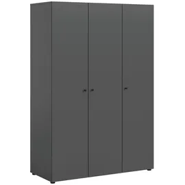 Livetastic Drehtürenschrank DARWIN 120 x 176 x 51 cm Anthrazit
