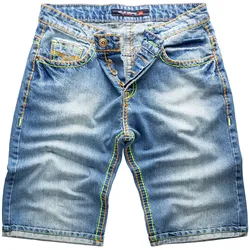 Rock Creek Shorts Jeansshorts dicke Naht Regular Fit