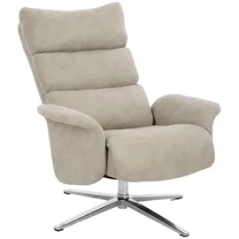 Happy Home Relaxsessel Relaxsessel mit Drehfunktion ergonomischer Fernsehsessel beige