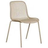VCM Ebuy24 - Branson Gartenstuhl Stapelbar Sandfarben.