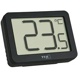 Digitales Thermometer, schwarz