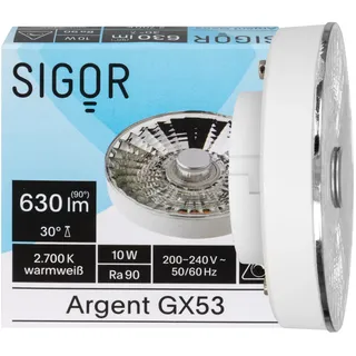 SIGOR LED-Reflektorlampe ARGENT GX53/10W 630 lm 2700K
