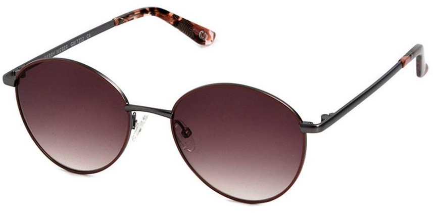 GERRY WEBER Sonnenbrille Elegante Damenbrille, Vollrand, Pantoform, Edelstahl grau|rosa