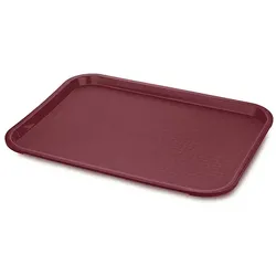 MONOUSO - Tablett aus PP rechteckig Fastfood bordeaux 27,5x35.5cm (24 Stück)