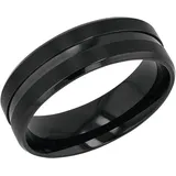 Amor "2037292/-93/-94/-95/-96" Gr. 58, schwarz, Fingerringe, Damen, 58, Edelstahl, Fingerring