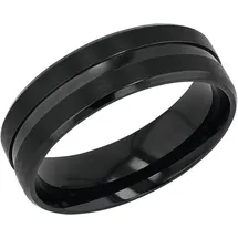 Amor "2037292/-93/-94/-95/-96" Gr. 58, schwarz, Fingerringe, Damen, 58, Edelstahl, Fingerring