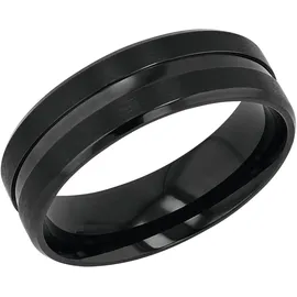Amor "2037292/-93/-94/-95/-96" Gr. 58, schwarz, Fingerringe, Damen, 58, Edelstahl, Fingerring