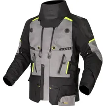LS2 Apollo Textiljacke Schwarz/Grau/Neon-Gelb 5XL