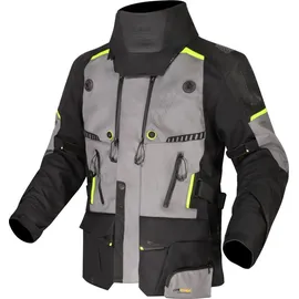 LS2 Apollo Textiljacke Schwarz/Grau/Neon-Gelb 5XL