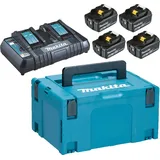 Makita Power Source Kit 18 V Li-Ion 4 x 6,0 Ah + DC18RD Ladegerät + Makpac 198091-4