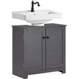 SoBuy Waschbeckenunterschrank Grau