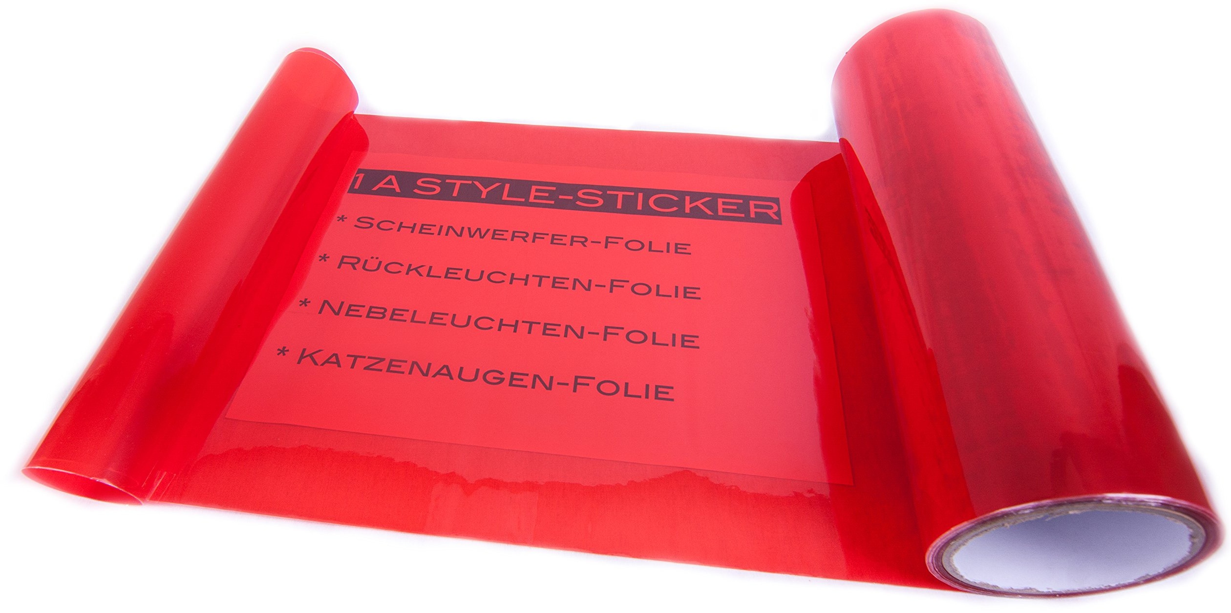 1A Style Sticker Rückleuchten Folie Rot Folierung Hecklichter Auto-Scheinwerfer Folierung Wasser und UV-Beständig