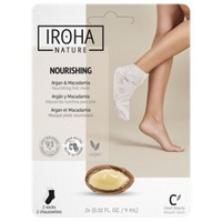 IROHA NATURE Fußmaske IrohaNature Füßlinge Nourishing Argan & Macadamia 6 Paar, 1-tlg.