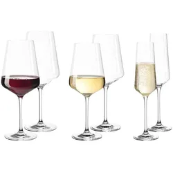 Leonardo Puccini Wein- und Sektgläser 6er Set transparent 
