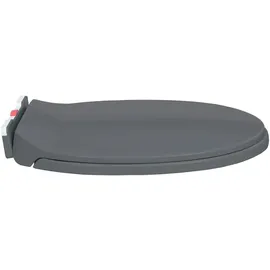 vidaXL Toilettensitz mit Absenkautomatik Grau