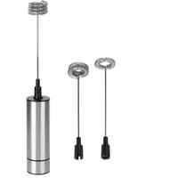 Qcwwy Stabmixer, Stahl, Elektrischer Schneebesen, Milchaufschäumer, Heim- und Küchenutensilien, Elektrischer Milchaufschäumer, Handgehalten, Rostfrei