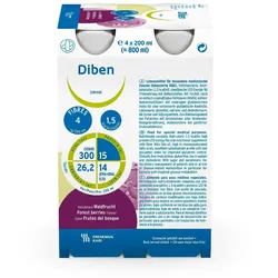 Fresubin Diben Drink Waldfrucht 4X200 ml Flüssigkeit