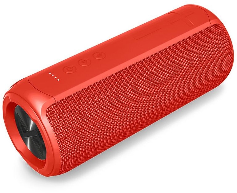 Forever 20W Tragbarer Bluetooth "Toob 20" Speaker Lautsprecher 4000mAh Akku Wireless Box IPX7 Wasserdicht in Rot
