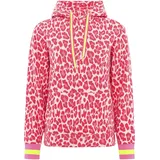 Zwilling Hoodie »"Leo Allover Neon Kante"«, mit Animal-Design und kontrastfarbigen Ärmelbündchen Gr. XL, pink, , 98678861-XL