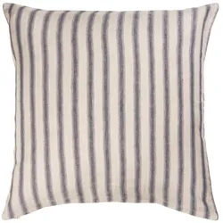 IB Laursen Kissenbezug natur mit grauen Streifen, 60 x 60 cm