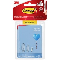 3M CommandTM Strips, Multipack Transparent Inhalt: 16 Teile