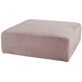 KAWOLA Hocker WIOLO SOFT Sitzelement für Modulsofa Cord rosa
