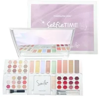 All-in-one Make up Set,Kosmetik Geschenkset,Cosmetics with Mirror,Beauty Adventskalender 2024,Makeup-Geschenkset für Teenager Mädchen & Frauen,Lip Jelly/Eyeshadow/Highlight/Blush All in one Makeup Set