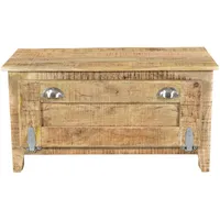 Dynamic24 Schuhschrank Frigo Mangoholz Schuhkommode Schuhablage Schuhregal Schuhkipper