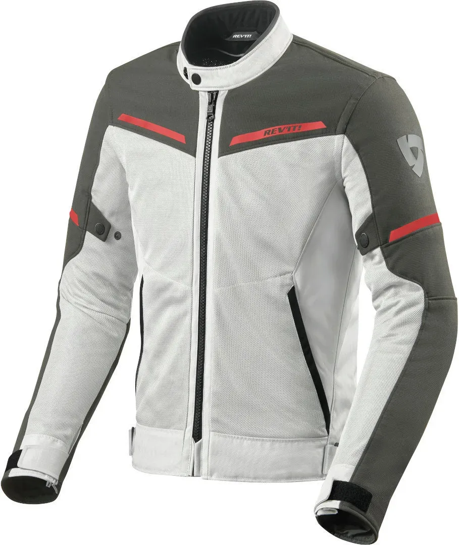Revit Airwave 3 Motorrad Textiljacke, grau-weiss, Größe M für Männer