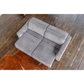 KAWOLA Sofa KIANA anthrazit Cord Relaxfunktion