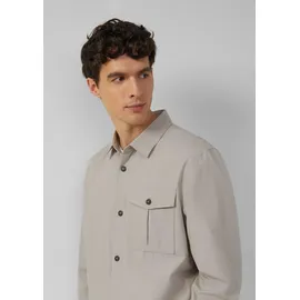 s.Oliver Softes Overshirt im Relaxed Fit mit Eingrifftaschen - beige - L