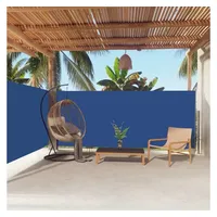 VidaXL Seitenmarkise Ausziehbar Blau 160x600 cm