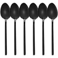 Gräwe Tafellöffel 6 Stück, Edelstahl - Titan, Serie LISSABON