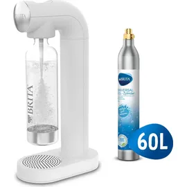 Brita SodaONE white + PET-Flasche + Zylinder