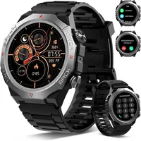 Smartwatch Herren Damen Bluetooth Anruf IP68 Sportuhr Fitness Tracker Puls