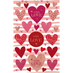 Z-Design Creative Papier-Sticker Love 26 Stück bunt 1 Bogen Packung mit 10 Stück