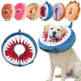 BEAUTYZOO Aufblasbarer Schutzkragen für Hunde und Katzen nach Operationen – Weicher Donut-Kragen als Alternative zur Halskrause, verhindert Lecken und Beißen, für kleine, mittelgroße und große Hunde