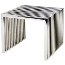 Casa Padrino Luxus Nacht Tisch 5 Stars Chrom  Möbel Schlafzimmer Tisch - Nachtkommode Nachtkonsole - Hotel Einrichtung Möbel