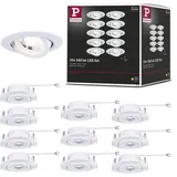 Paulmann LED Einbauleuchte schwenkbar 82mm 70° 10x4,8W 10x450lm 230V 3000K Weiß matt