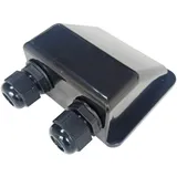EnjoySolar enjoy solar ABS 2-FachKabeldurchführung Solarmodul Haltespoiler in Schwarz, ideal für Wohnmobile Caraven Boot,