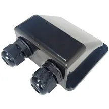 EnjoySolar enjoy solar ABS 2-FachKabeldurchführung Solarmodul Haltespoiler in Schwarz, ideal für Wohnmobile Caraven Boot,