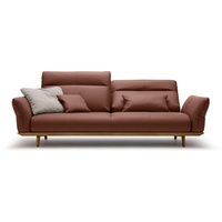 hülsta sofa 3,5-Sitzer hs.460, Sockel und Füße in Nussbaum, Breite 228 cm braun